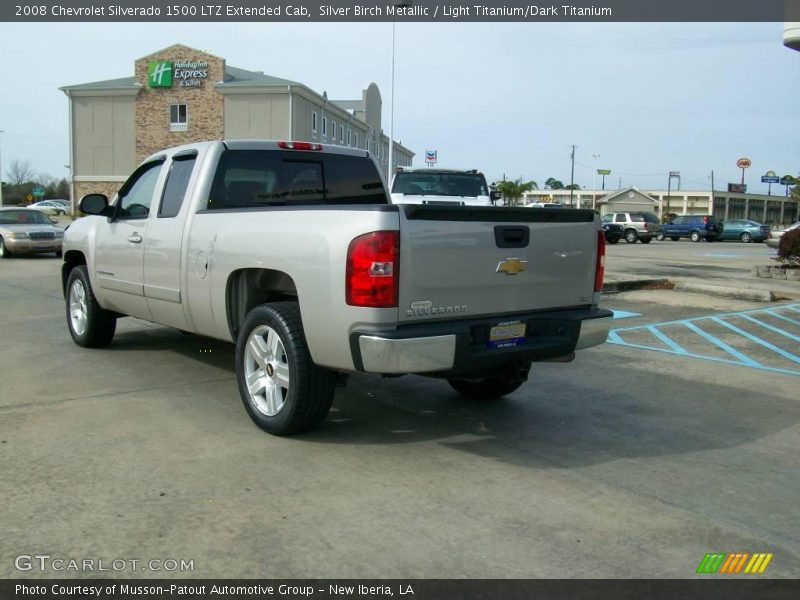 Silver Birch Metallic / Light Titanium/Dark Titanium 2008 Chevrolet Silverado 1500 LTZ Extended Cab