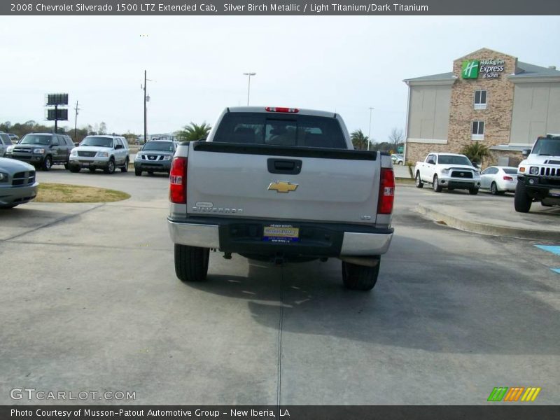 Silver Birch Metallic / Light Titanium/Dark Titanium 2008 Chevrolet Silverado 1500 LTZ Extended Cab