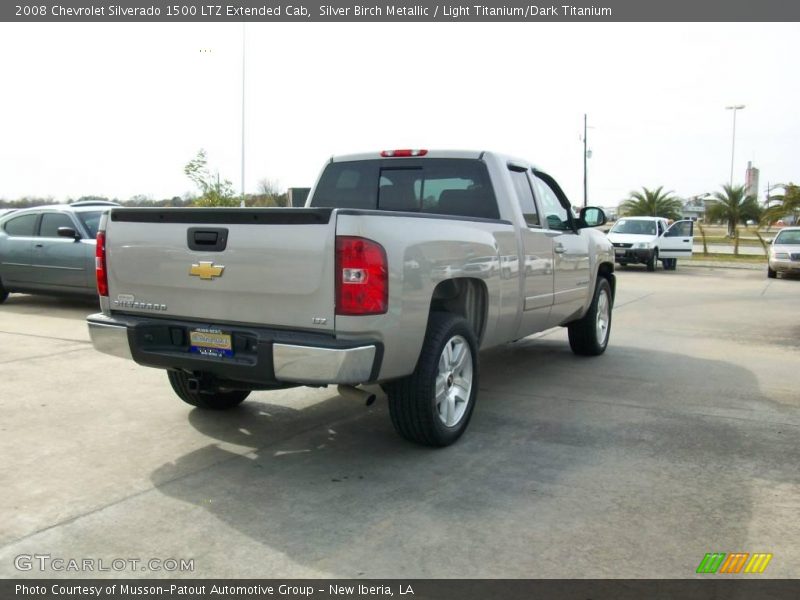 Silver Birch Metallic / Light Titanium/Dark Titanium 2008 Chevrolet Silverado 1500 LTZ Extended Cab