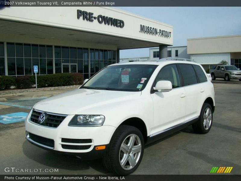 Campanella White / Pure Beige 2007 Volkswagen Touareg V8