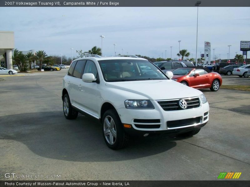 Campanella White / Pure Beige 2007 Volkswagen Touareg V8