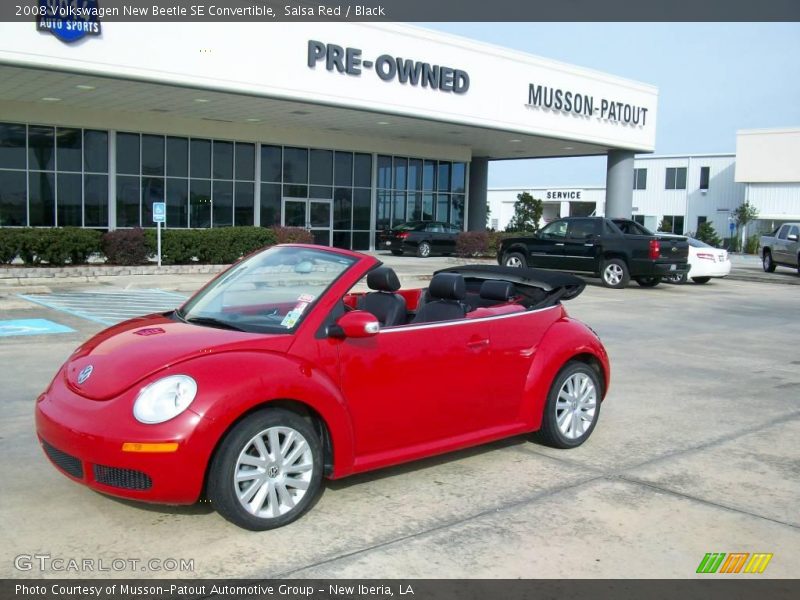 Salsa Red / Black 2008 Volkswagen New Beetle SE Convertible