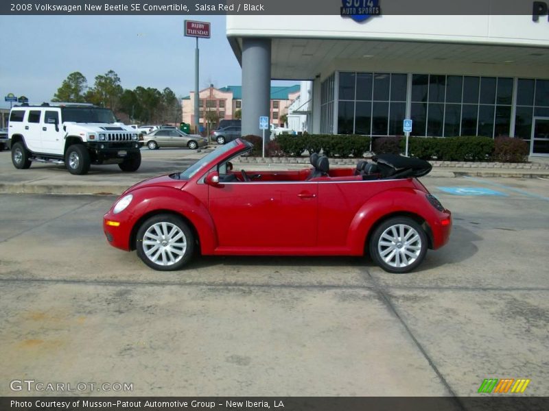 Salsa Red / Black 2008 Volkswagen New Beetle SE Convertible