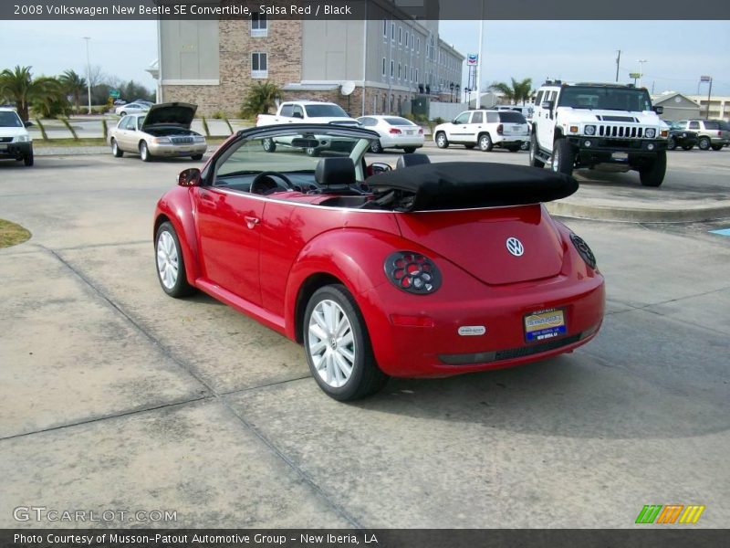 Salsa Red / Black 2008 Volkswagen New Beetle SE Convertible