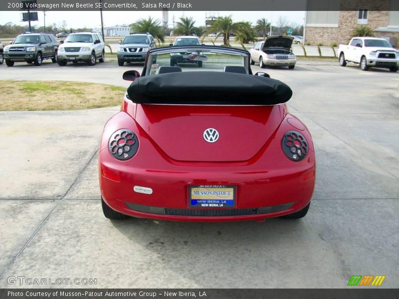 Salsa Red / Black 2008 Volkswagen New Beetle SE Convertible