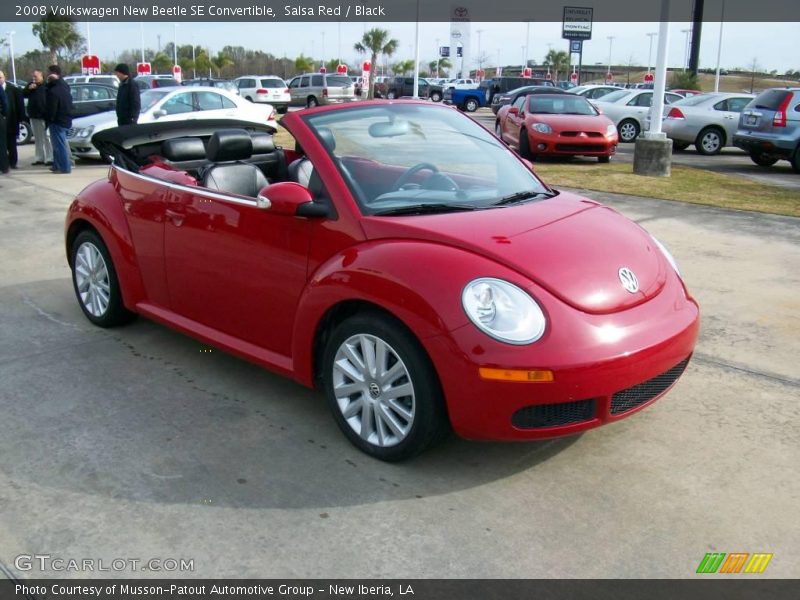 Salsa Red / Black 2008 Volkswagen New Beetle SE Convertible