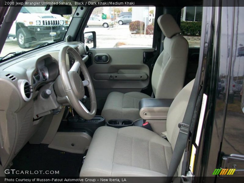 Black / Dark Khaki/Medium Khaki 2008 Jeep Wrangler Unlimited Sahara