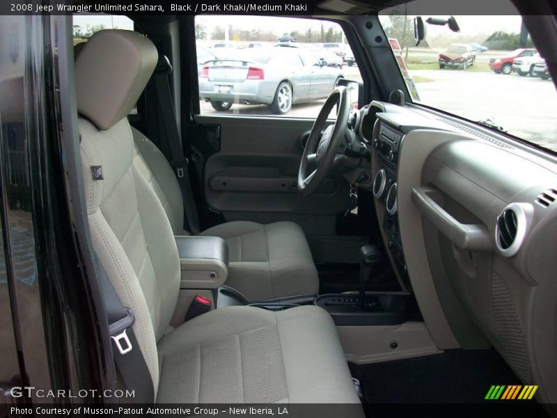Black / Dark Khaki/Medium Khaki 2008 Jeep Wrangler Unlimited Sahara