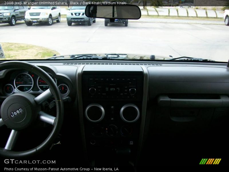 Black / Dark Khaki/Medium Khaki 2008 Jeep Wrangler Unlimited Sahara