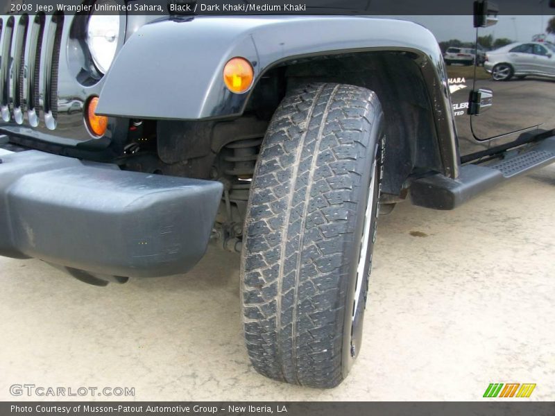 Black / Dark Khaki/Medium Khaki 2008 Jeep Wrangler Unlimited Sahara