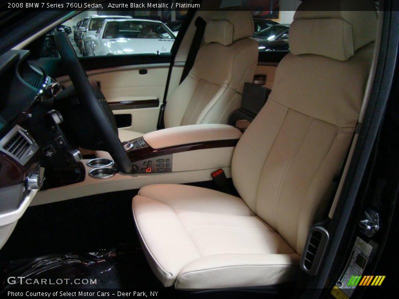 Azurite Black Metallic / Platinum 2008 BMW 7 Series 760Li Sedan