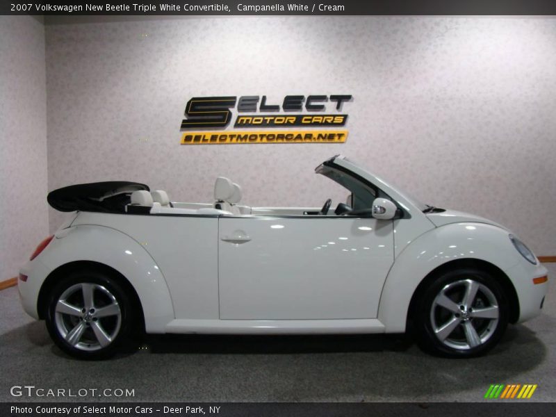 Campanella White / Cream 2007 Volkswagen New Beetle Triple White Convertible