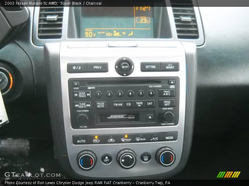 Super Black / Charcoal 2003 Nissan Murano SL AWD