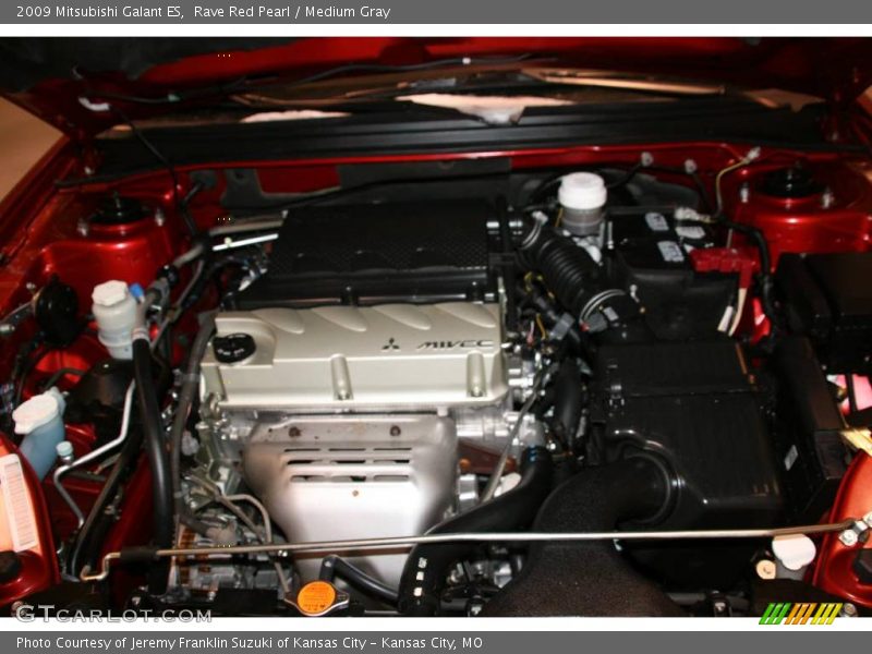 Rave Red Pearl / Medium Gray 2009 Mitsubishi Galant ES