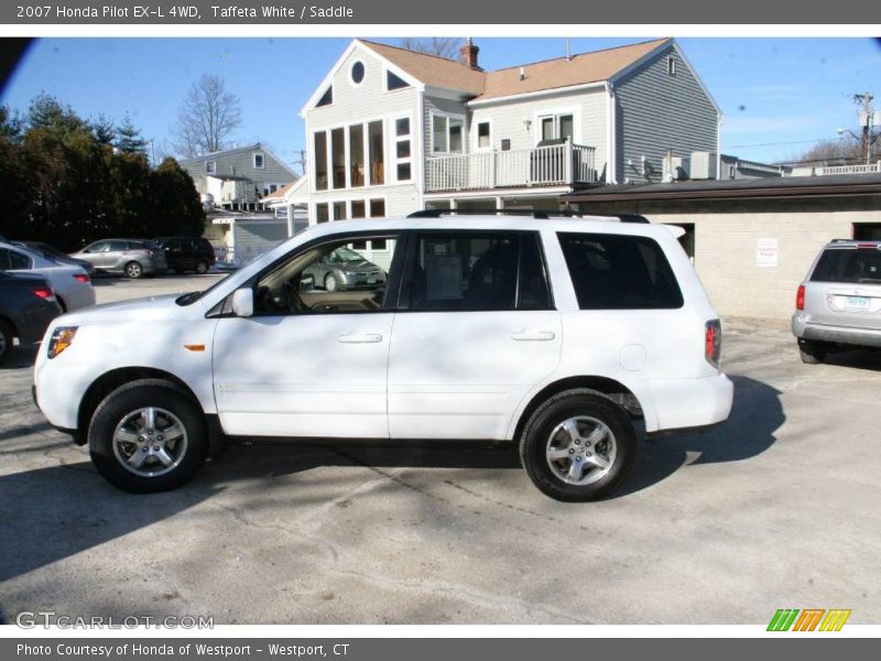 Taffeta White / Saddle 2007 Honda Pilot EX-L 4WD