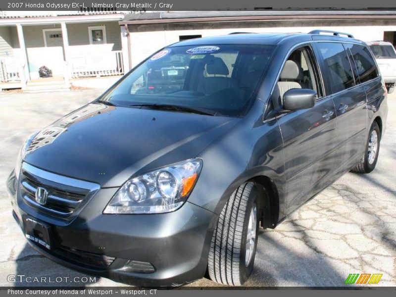Nimbus Gray Metallic / Gray 2007 Honda Odyssey EX-L