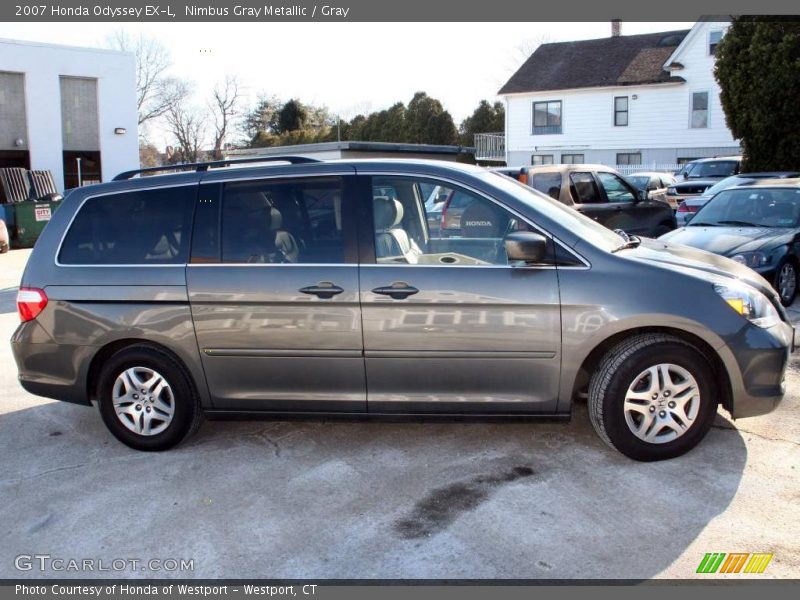 Nimbus Gray Metallic / Gray 2007 Honda Odyssey EX-L