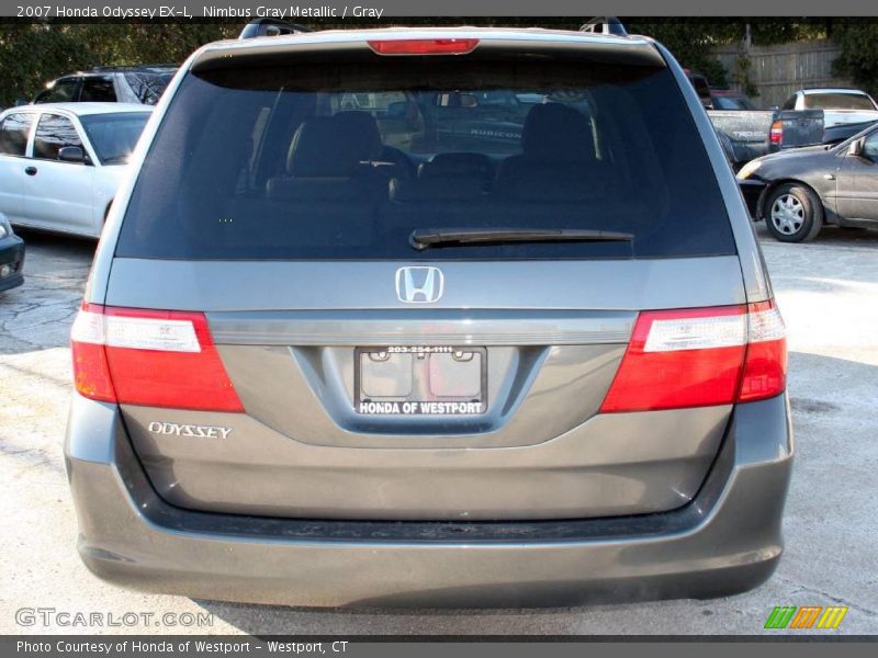 Nimbus Gray Metallic / Gray 2007 Honda Odyssey EX-L
