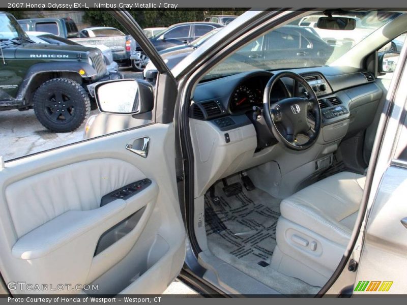 Nimbus Gray Metallic / Gray 2007 Honda Odyssey EX-L