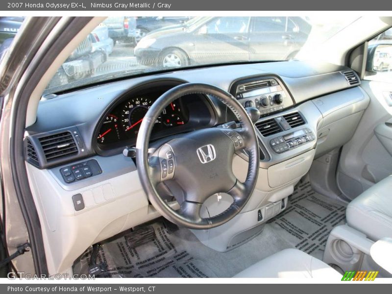 Nimbus Gray Metallic / Gray 2007 Honda Odyssey EX-L