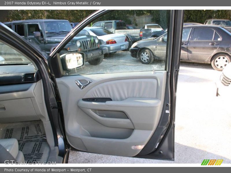 Nimbus Gray Metallic / Gray 2007 Honda Odyssey EX-L