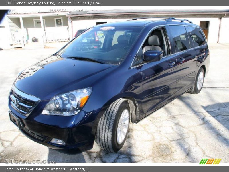Midnight Blue Pearl / Gray 2007 Honda Odyssey Touring