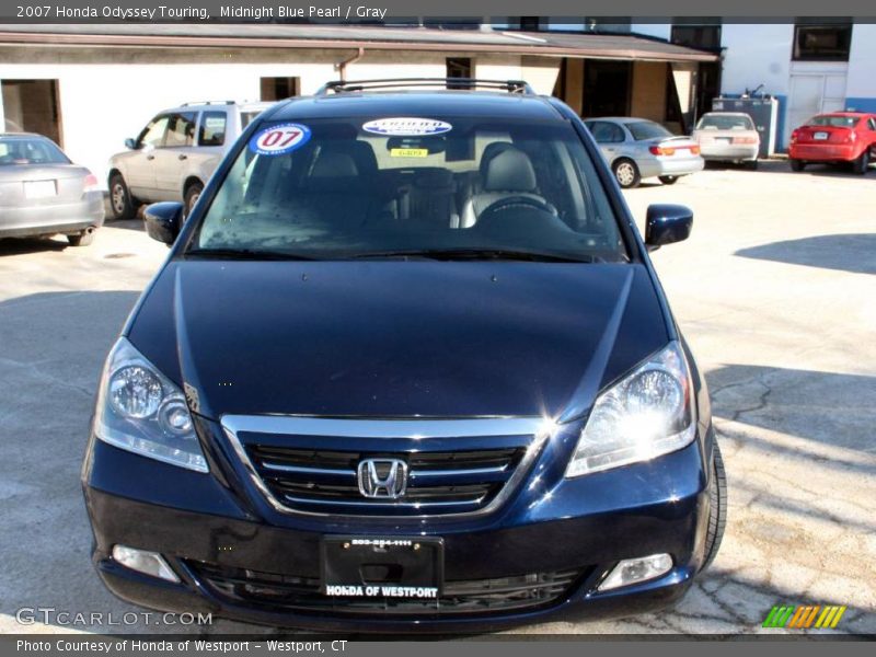 Midnight Blue Pearl / Gray 2007 Honda Odyssey Touring