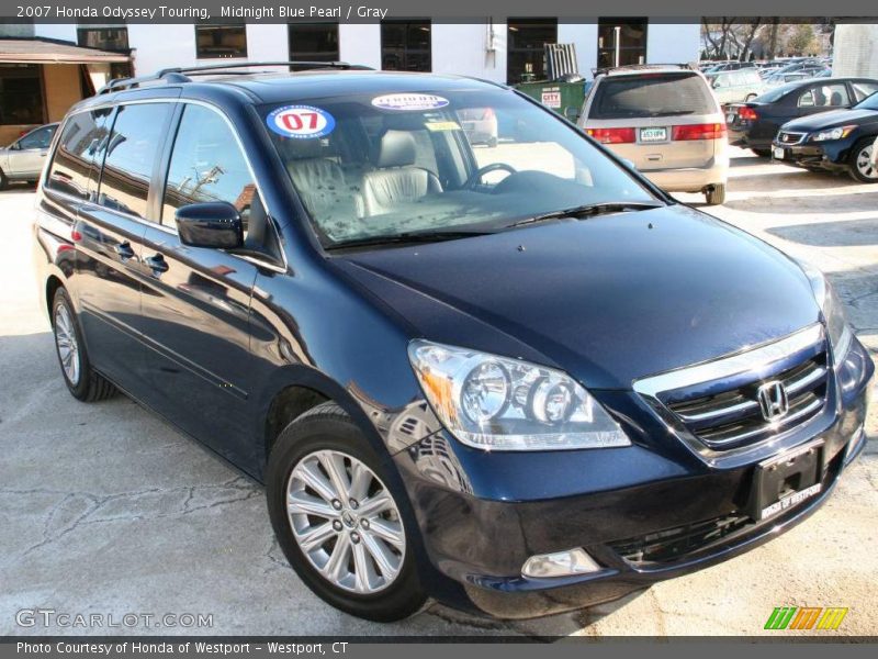 Midnight Blue Pearl / Gray 2007 Honda Odyssey Touring