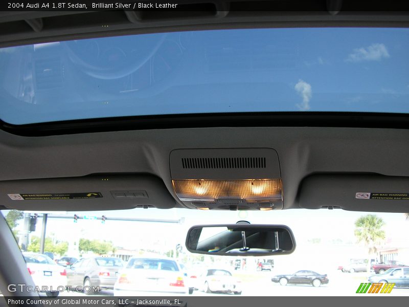 Brilliant Silver / Black Leather 2004 Audi A4 1.8T Sedan