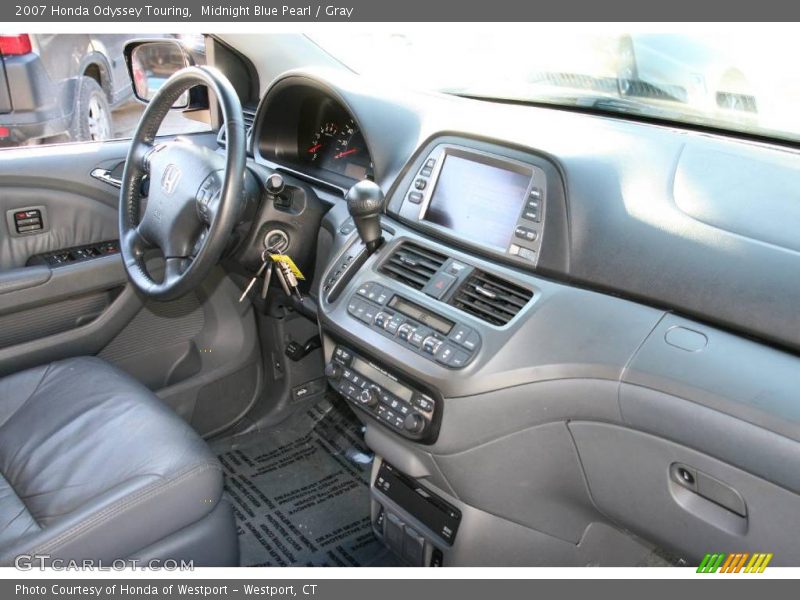 Midnight Blue Pearl / Gray 2007 Honda Odyssey Touring