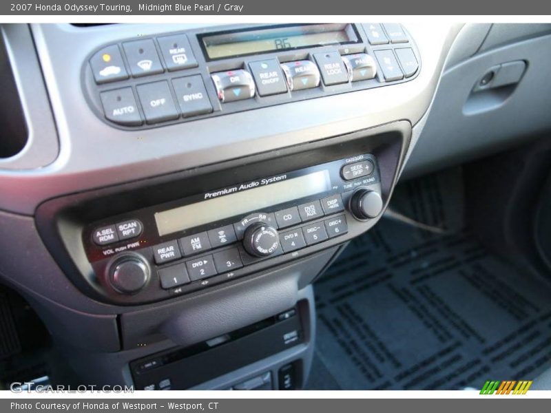 Midnight Blue Pearl / Gray 2007 Honda Odyssey Touring