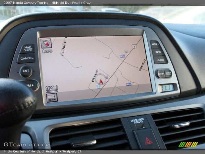 Midnight Blue Pearl / Gray 2007 Honda Odyssey Touring