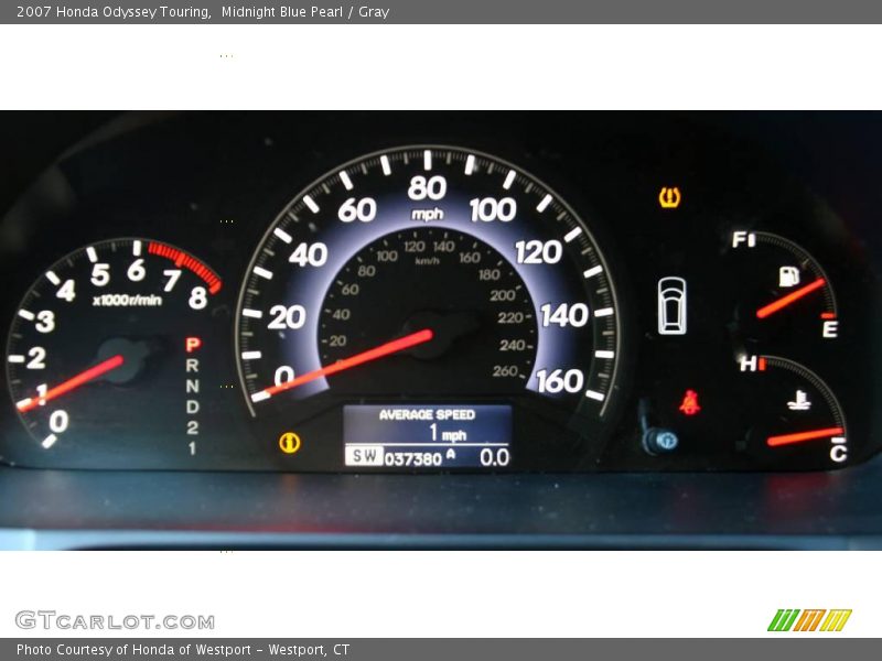 Midnight Blue Pearl / Gray 2007 Honda Odyssey Touring