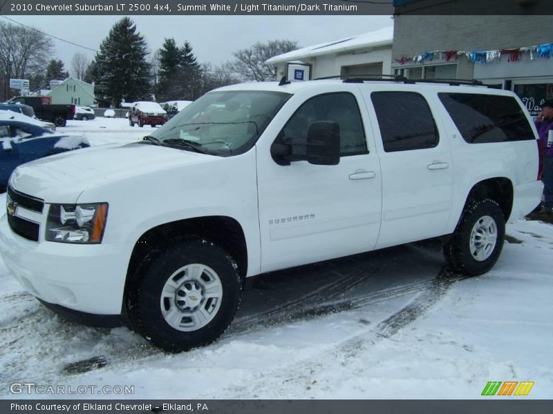 Summit White / Light Titanium/Dark Titanium 2010 Chevrolet Suburban LT 2500 4x4