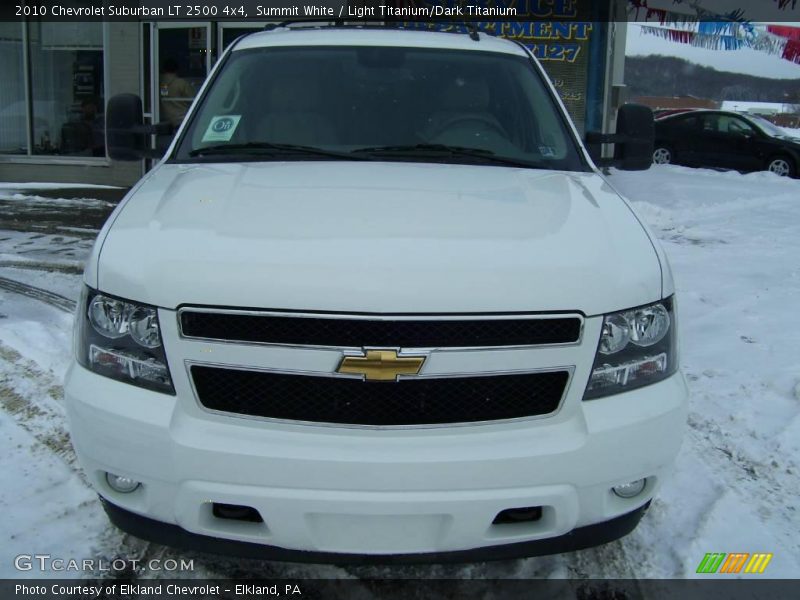 Summit White / Light Titanium/Dark Titanium 2010 Chevrolet Suburban LT 2500 4x4