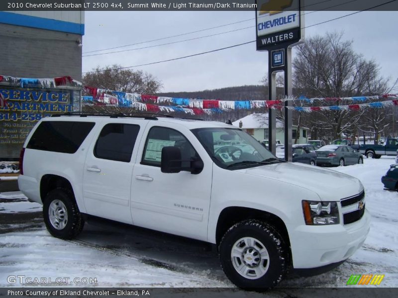 Summit White / Light Titanium/Dark Titanium 2010 Chevrolet Suburban LT 2500 4x4