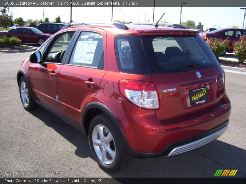 Sunlight Copper Metallic / Black 2009 Suzuki SX4 Crossover Touring AWD