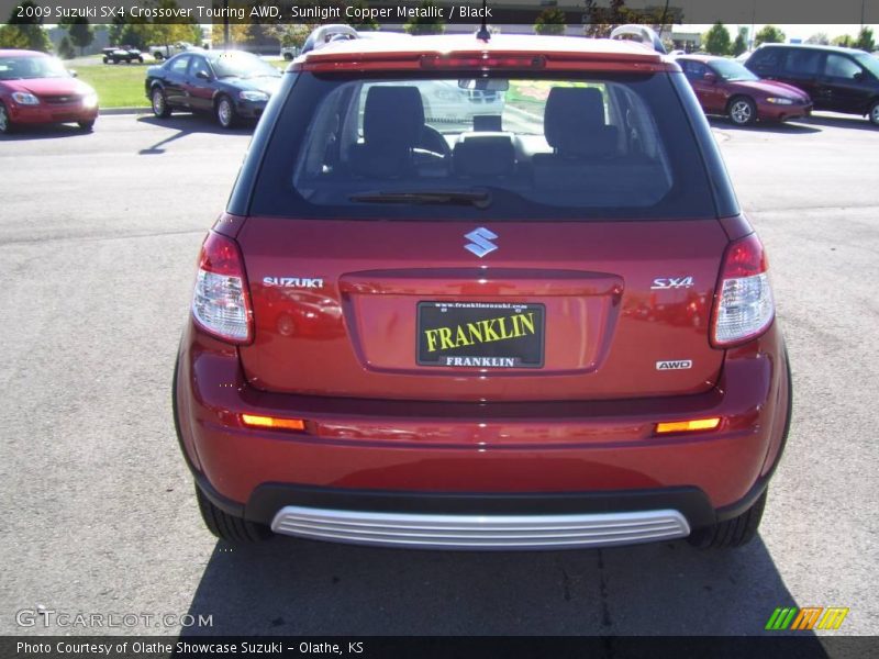 Sunlight Copper Metallic / Black 2009 Suzuki SX4 Crossover Touring AWD