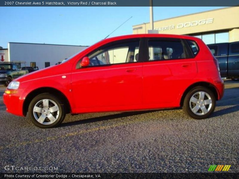 Victory Red / Charcoal Black 2007 Chevrolet Aveo 5 Hatchback