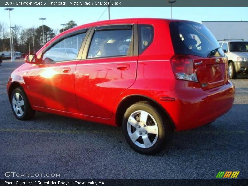 Victory Red / Charcoal Black 2007 Chevrolet Aveo 5 Hatchback