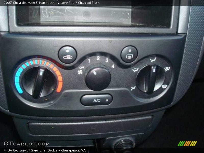 Victory Red / Charcoal Black 2007 Chevrolet Aveo 5 Hatchback