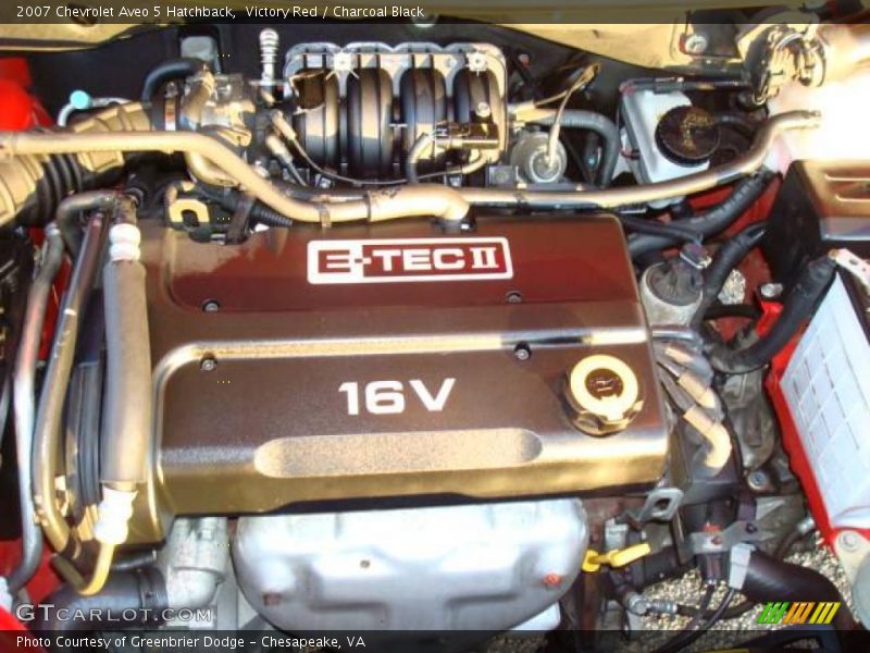 Victory Red / Charcoal Black 2007 Chevrolet Aveo 5 Hatchback