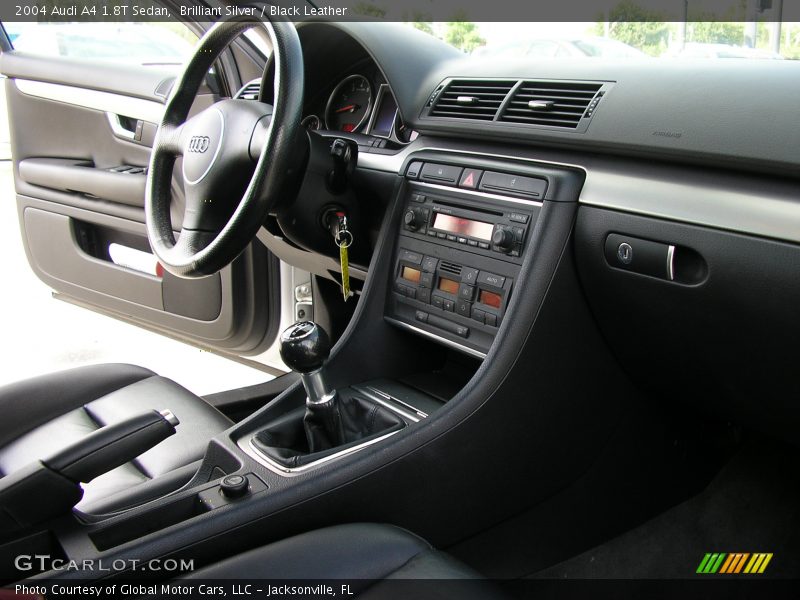 Brilliant Silver / Black Leather 2004 Audi A4 1.8T Sedan