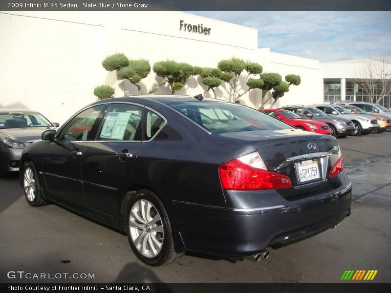 Slate Blue / Stone Gray 2009 Infiniti M 35 Sedan