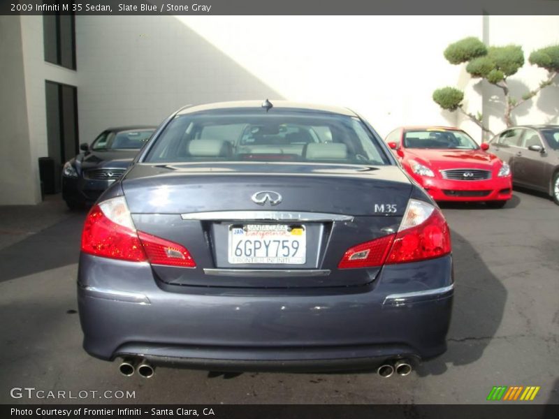 Slate Blue / Stone Gray 2009 Infiniti M 35 Sedan