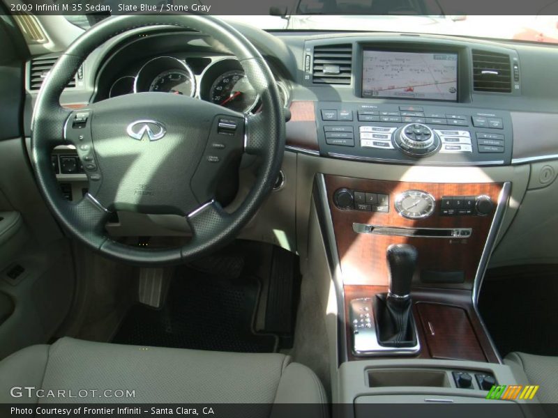 Slate Blue / Stone Gray 2009 Infiniti M 35 Sedan