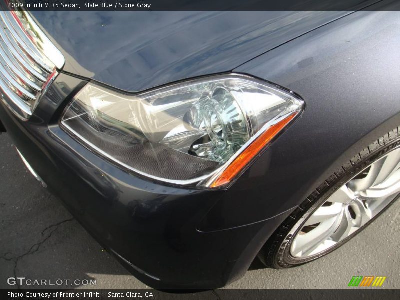 Slate Blue / Stone Gray 2009 Infiniti M 35 Sedan