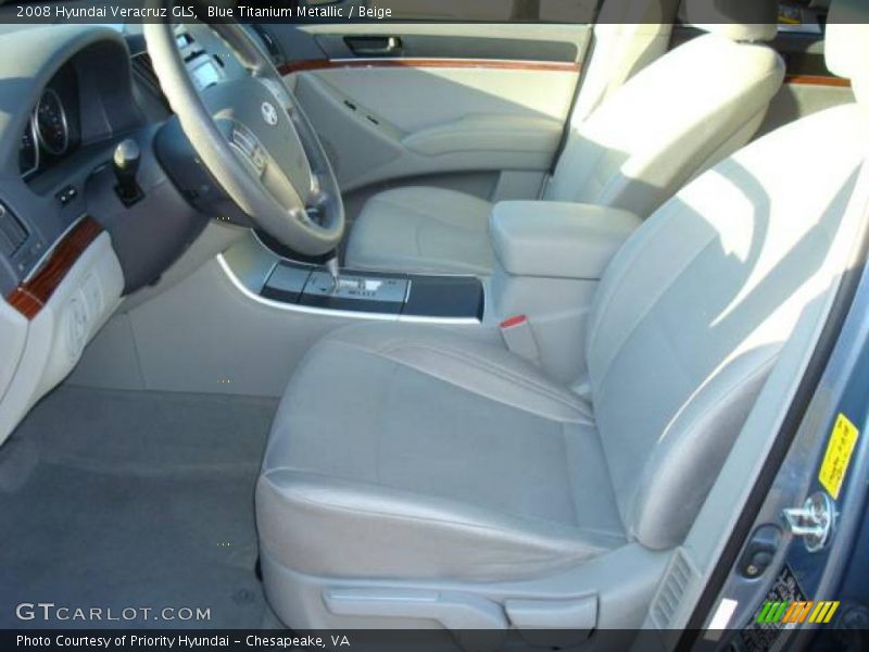 Blue Titanium Metallic / Beige 2008 Hyundai Veracruz GLS