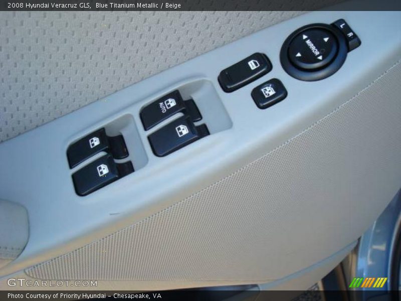 Blue Titanium Metallic / Beige 2008 Hyundai Veracruz GLS
