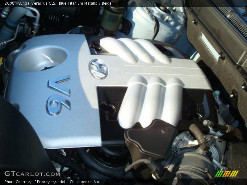 Blue Titanium Metallic / Beige 2008 Hyundai Veracruz GLS